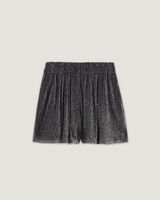 DANNIC METALLIC KNIT MINI SHORTS image number null