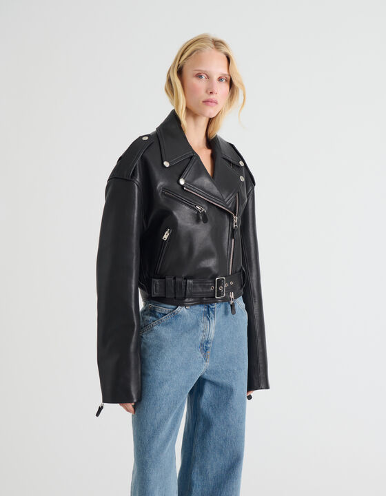 OVERSIZED LEATHER JACKET