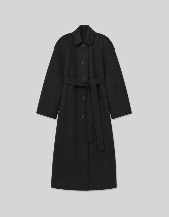 BELTED REVERSIBLE COAT