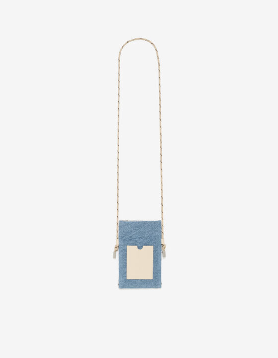 RAFFIA PHONE POUCH