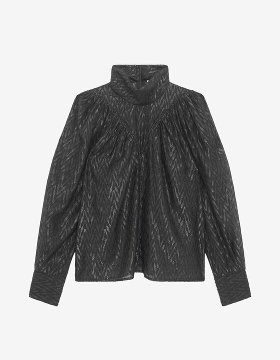 HIGH COLLAR TOP