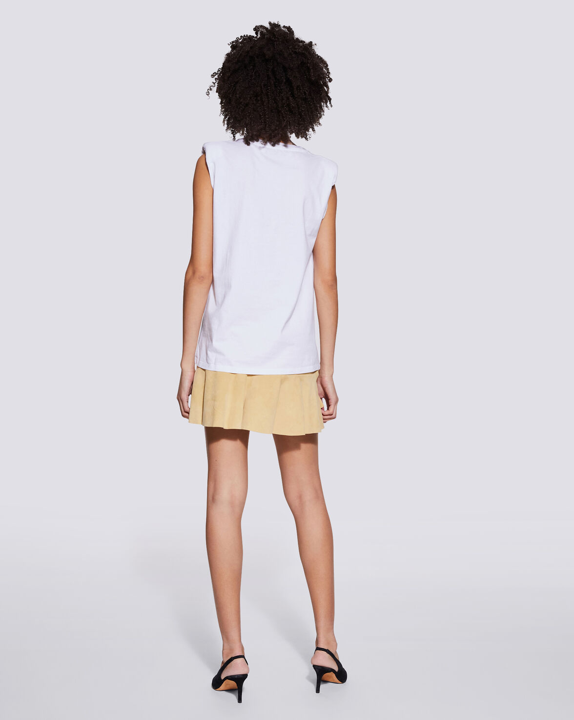 LOUD SHOULDER PAD COTTON TANK TOP image number null