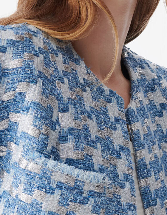 VESTE EN TWEED LUREX