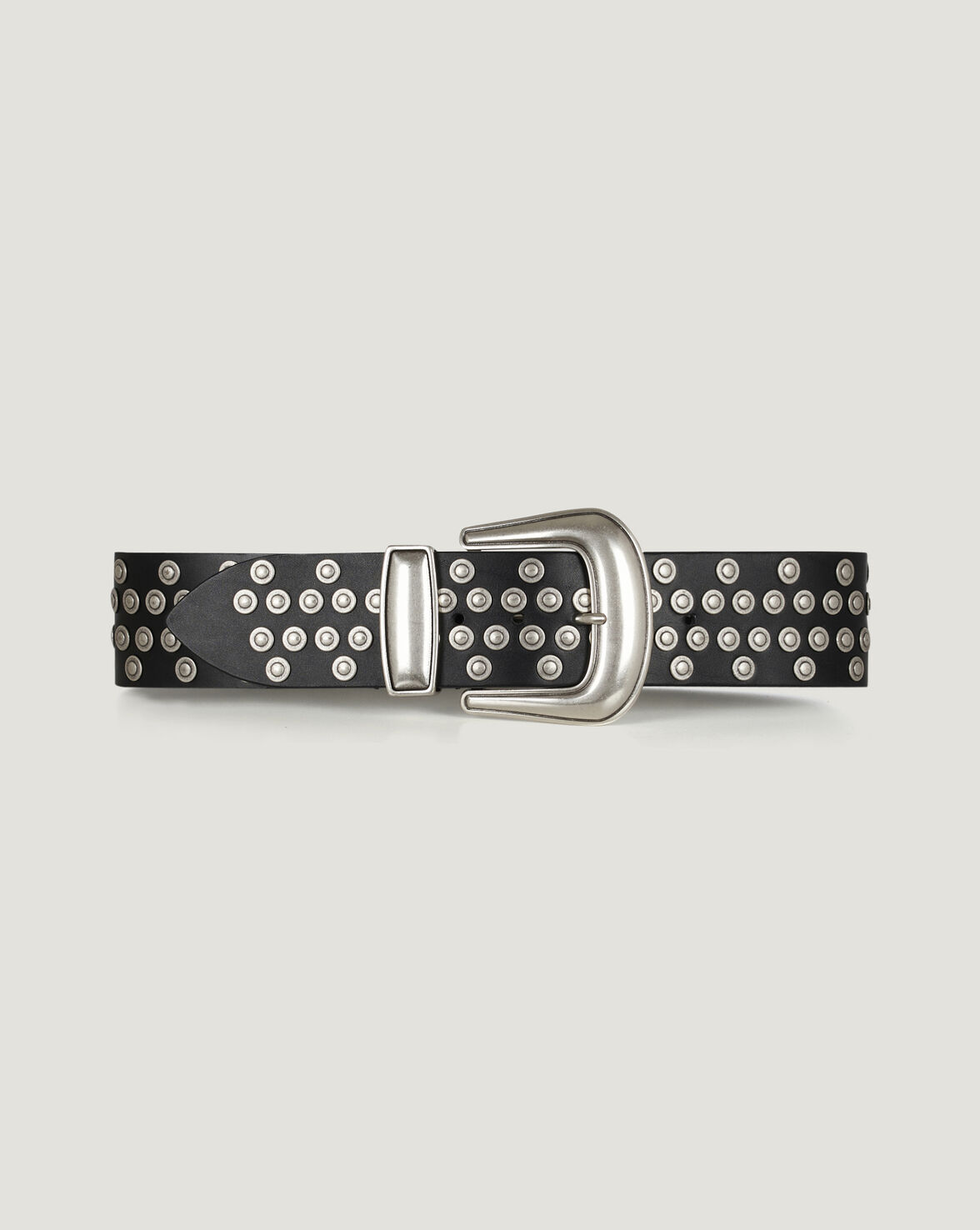 REOL ROUND STUDDED LEATHER BELT image number null