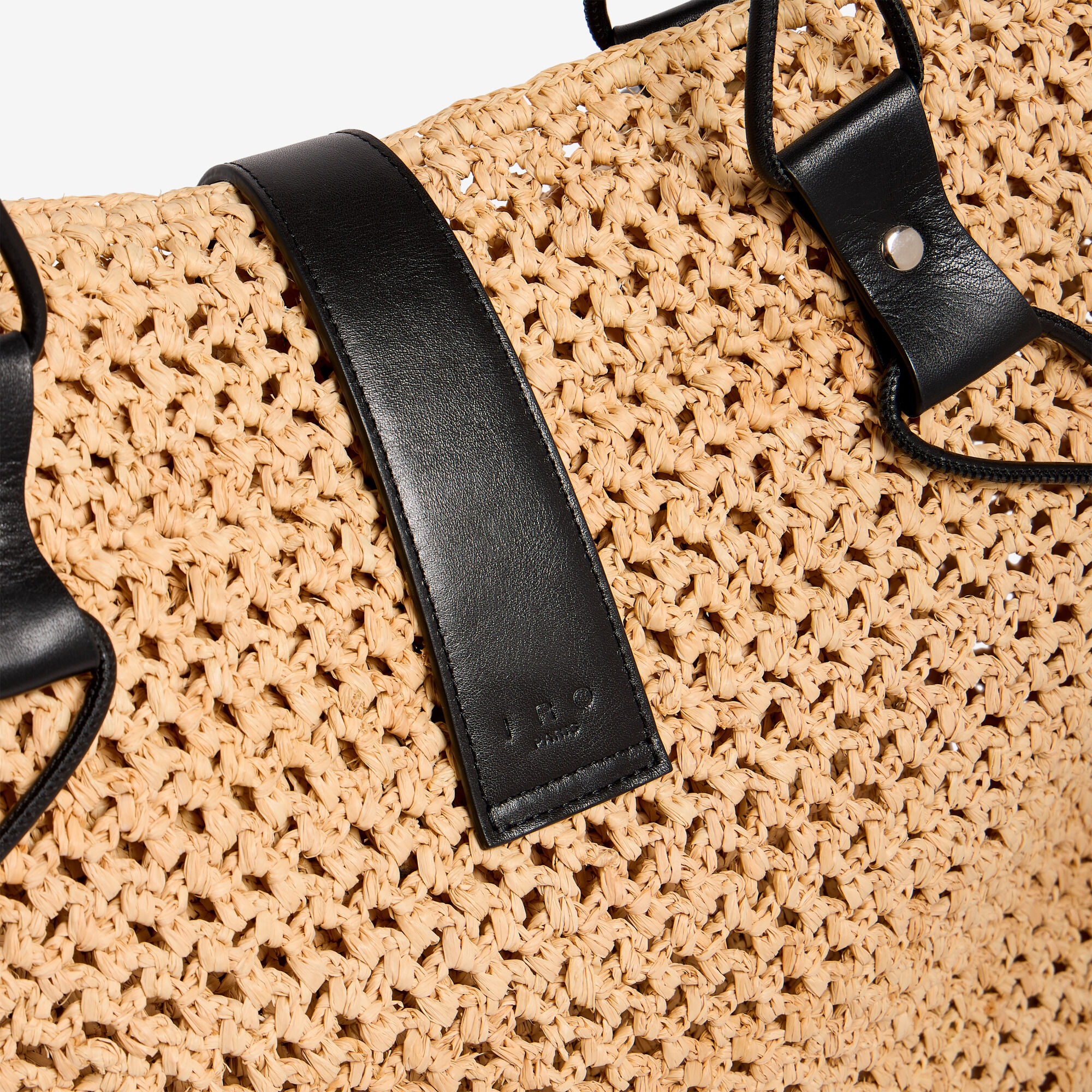 LASSO RAFIA women beige raffia tote bag | IRO