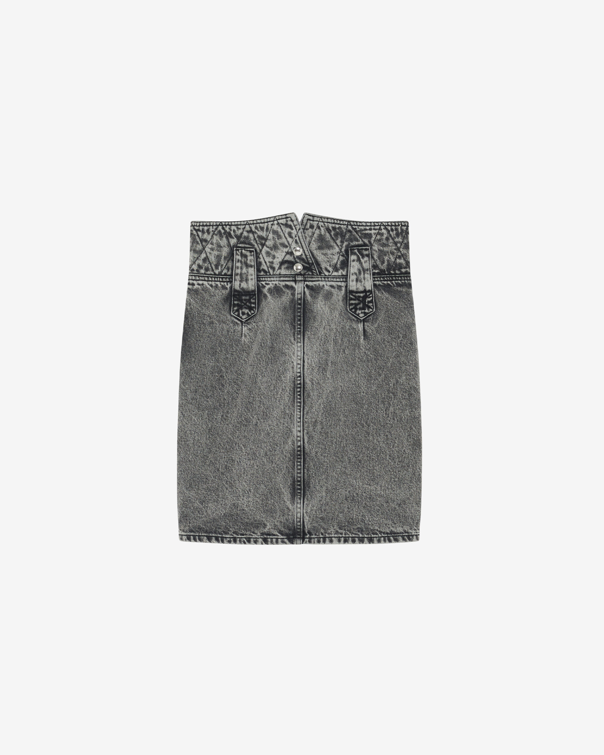 Faded black sales jean skirt