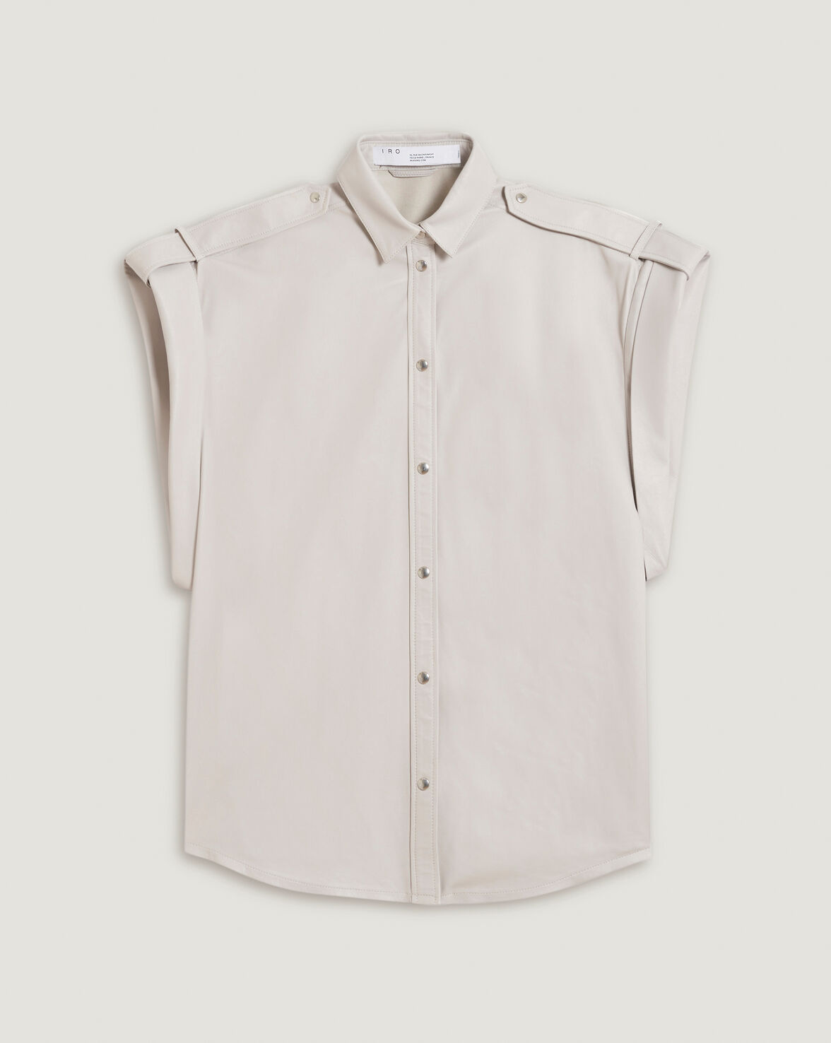 KENDO OVERSIZED LEATHER SHIRT image number null