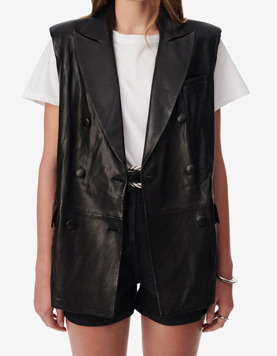 LEATHER VEST
