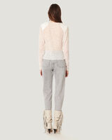 LENY DRAPE FRONT LEOPARD PRINT TOP image number null