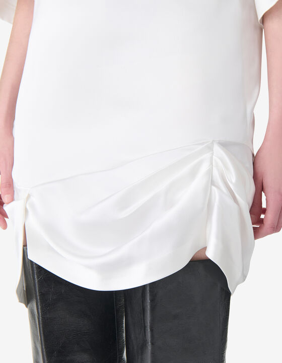 ROBE COURTE DRAP&Eacute;E