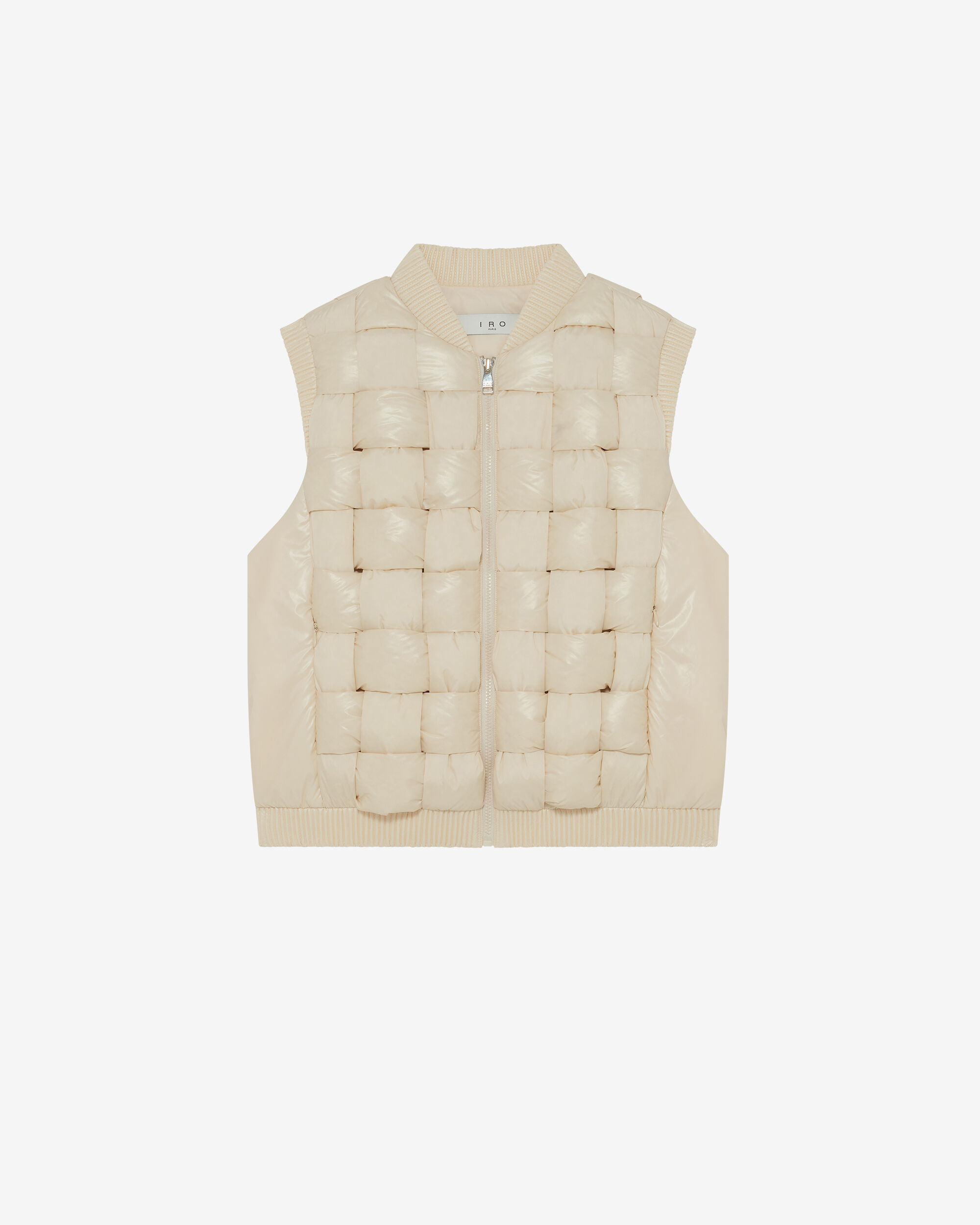 SHINY SLEEVELESS DOWN JACKET