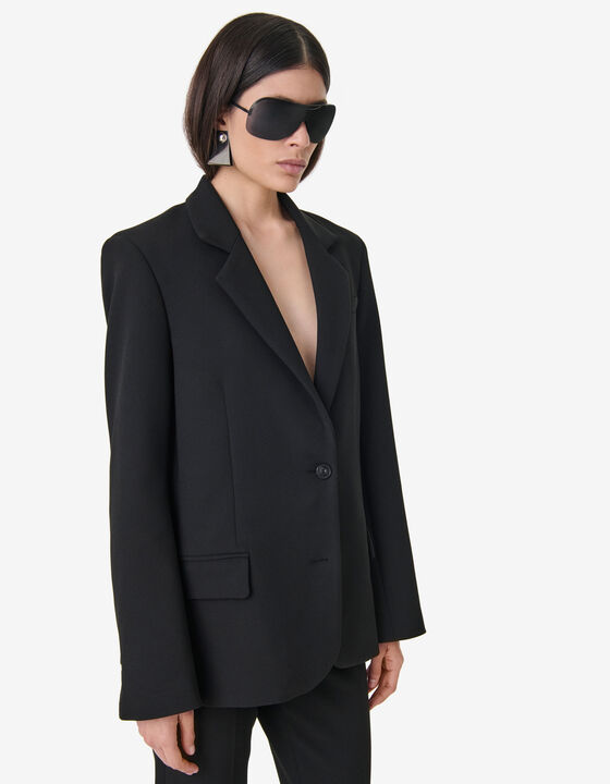 STRAIGHT-CUT SUIT JACKET