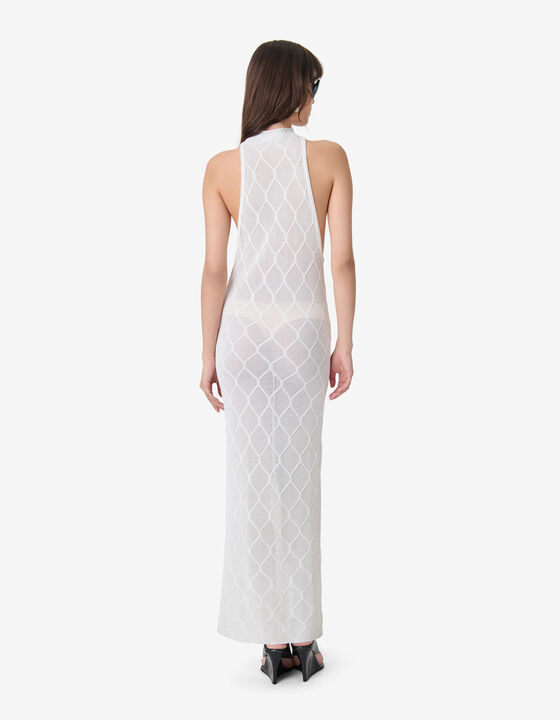 OPENWORK KNIT DRESS