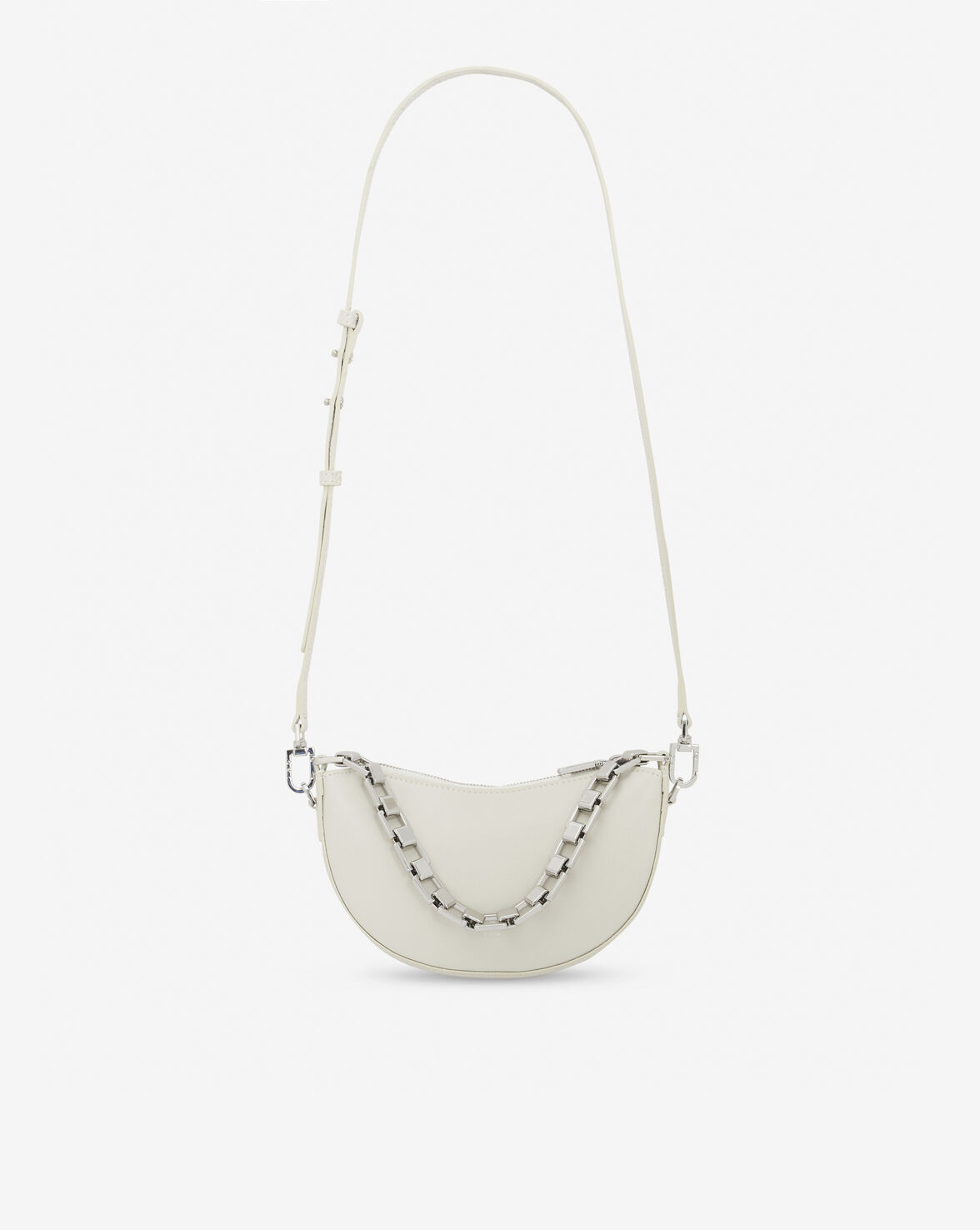 Iro Arc Baby Leather Shoulder Bag In White