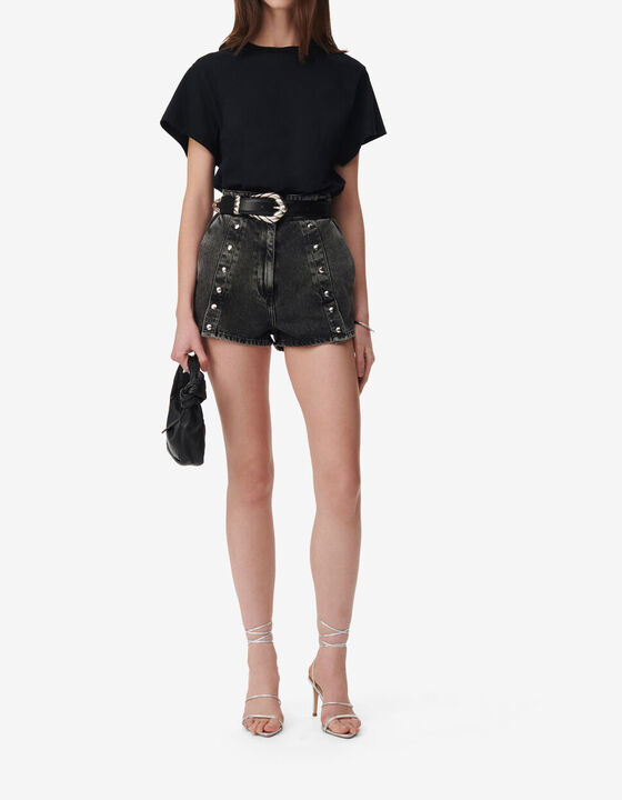 SHORT EN JEAN À BOUTONS