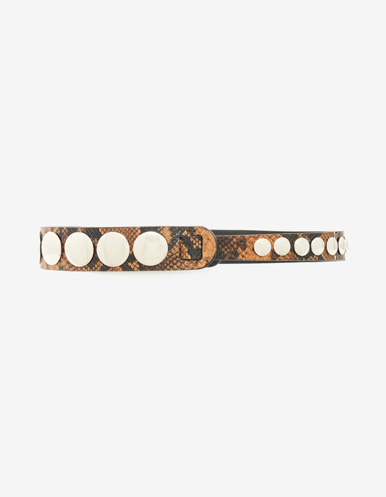 LEATHER BELT WITH STUDS