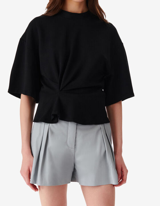 T-SHIRT OVERSIZE À PLIS