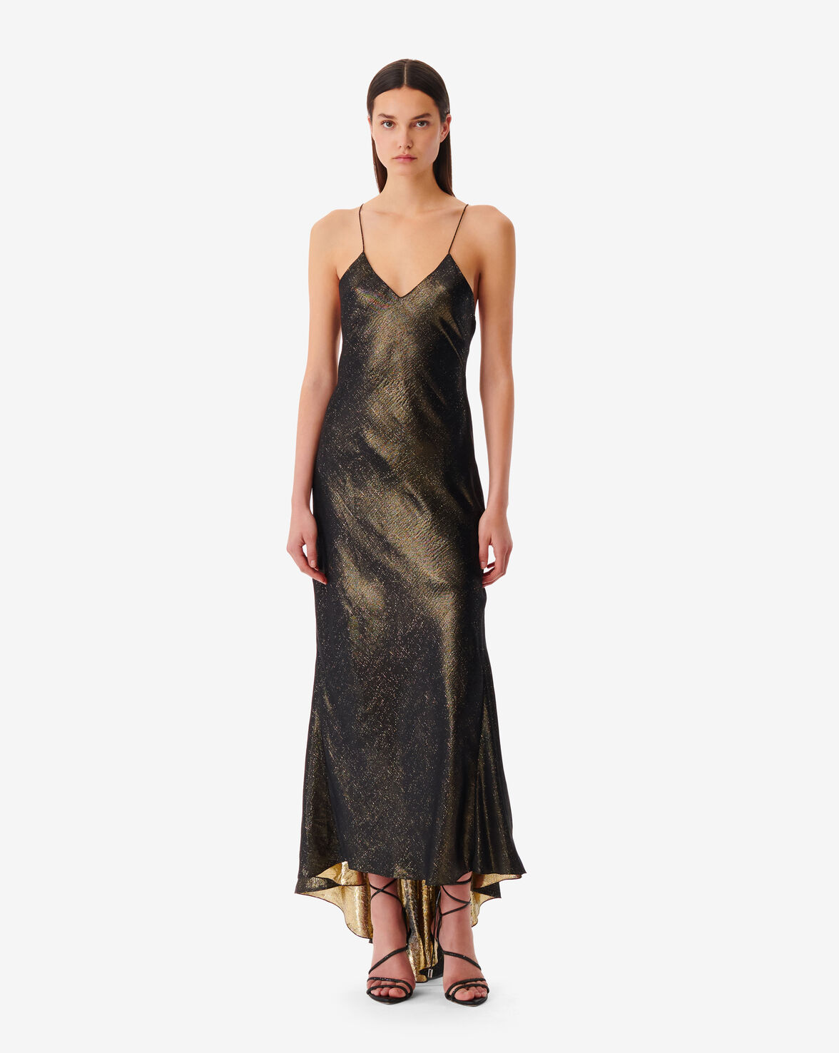 Iro Sunny Slip Dress In Black/gold | ModeSens Iro Sunny Slip Dress In Black/gold | ModeSens