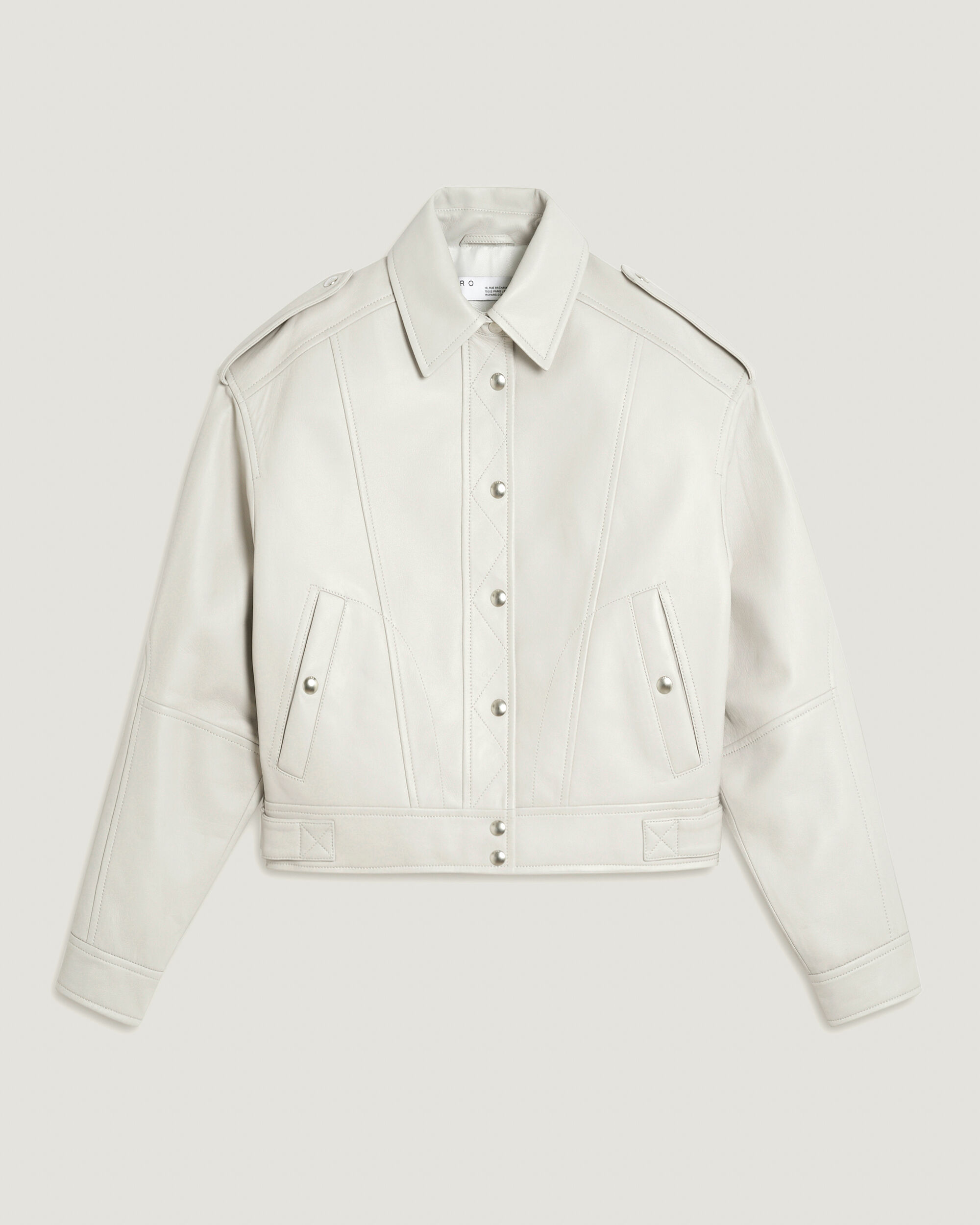 iro white leather jacket