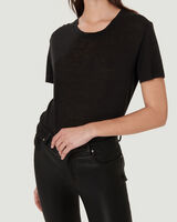 T-SHIRT COL ROND EN LIN LUCIANA image number null