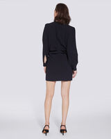 JADEN DRAPED V NECK MINI DRESS  image number null