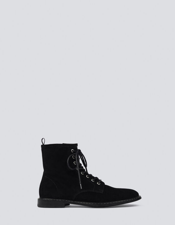 IROZA LACE-UP LEATHER BOOTS