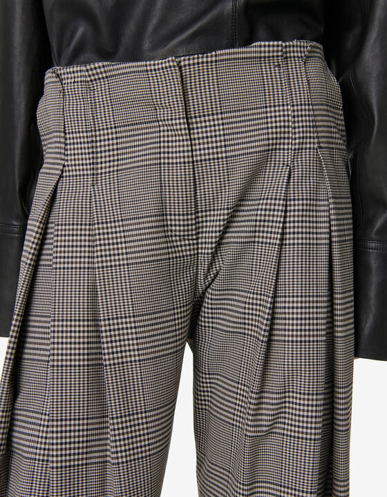 PLEATED SUIT PANTS