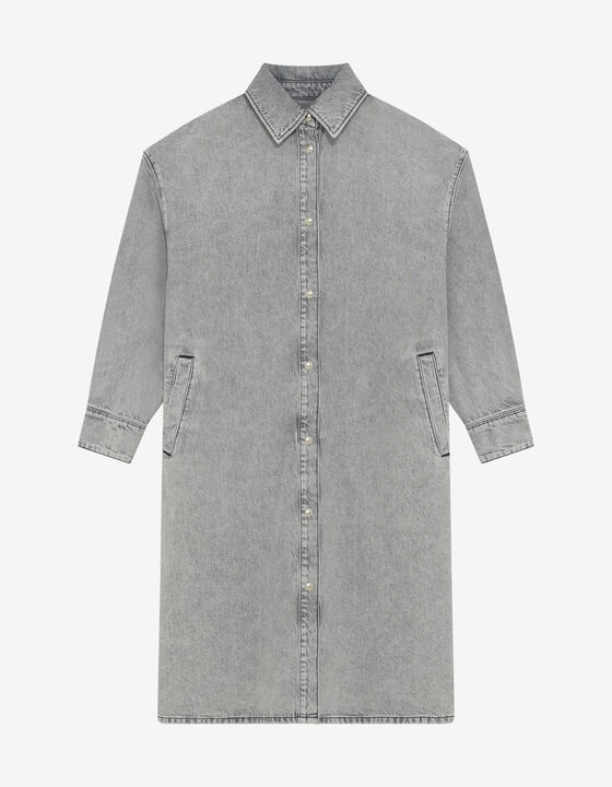 DENIM MAXI OVERSHIRT