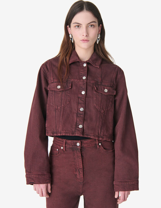 SHORT FADED DENIM JACKET