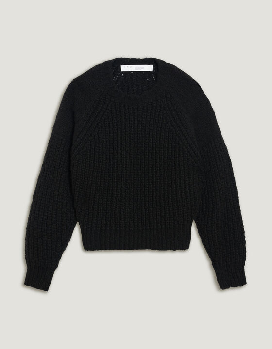STELAY TEXTURED CREW NECK KNIT SWEATER