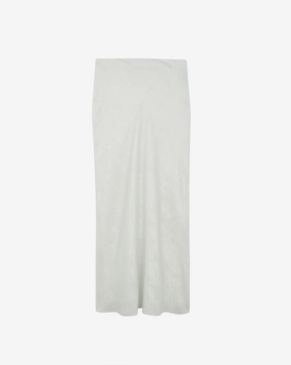 CARISA LONG SKIRT WITH LAMÉ LOOK