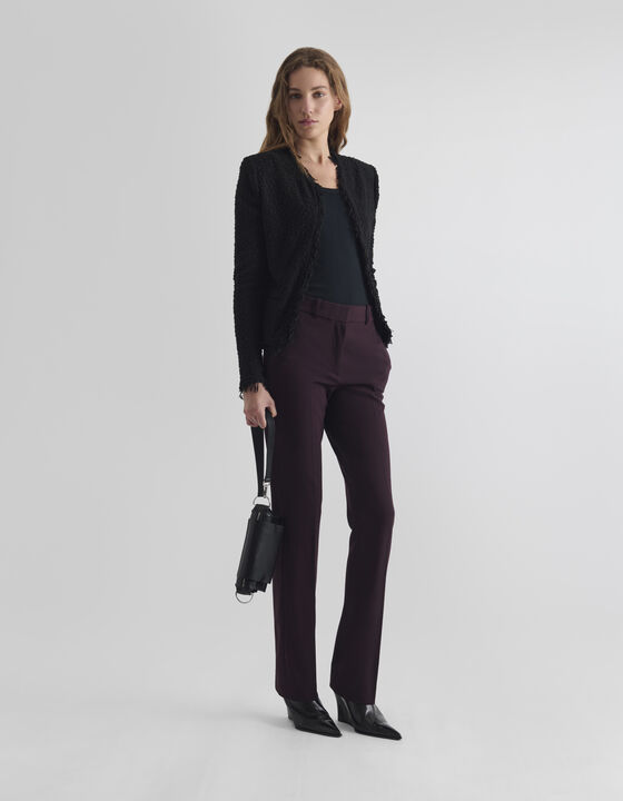 VESTE CLASSIQUE &Agrave; FRANGES