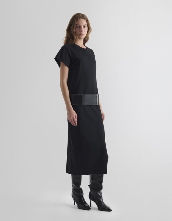 SLIT T-SHIRT DRESS