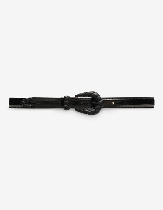 EMBELLA BABY PATENT LEATHER BELT