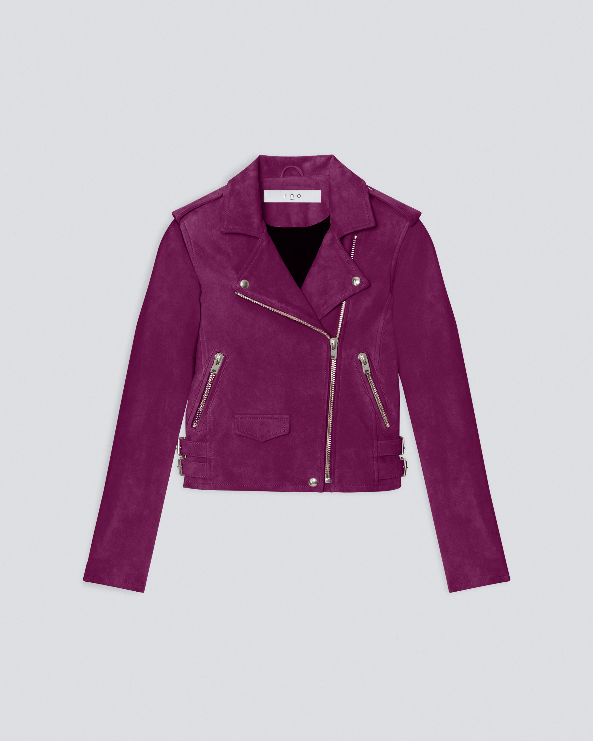 iro purple leather jacket