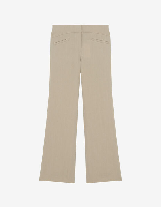 FLARED LOW-RISE PANTS
