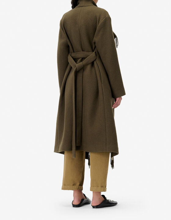 LONG FRINGED COAT
