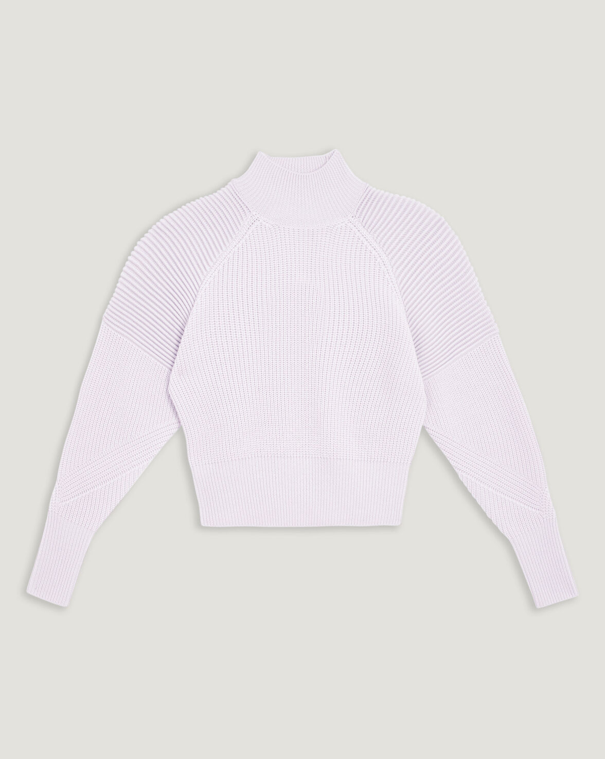 KIMBRA MOCK NECK BALLOON SLEEVE SWEATER image number null