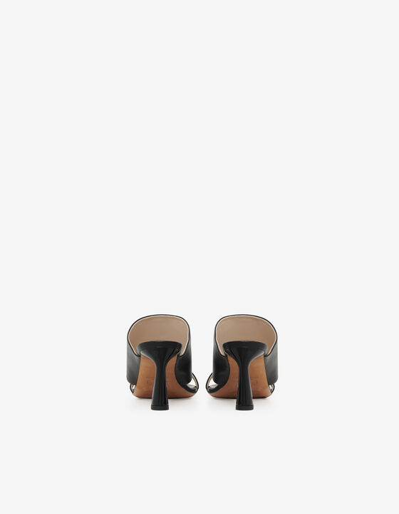 MULES &Agrave; TALONS EN CUIR