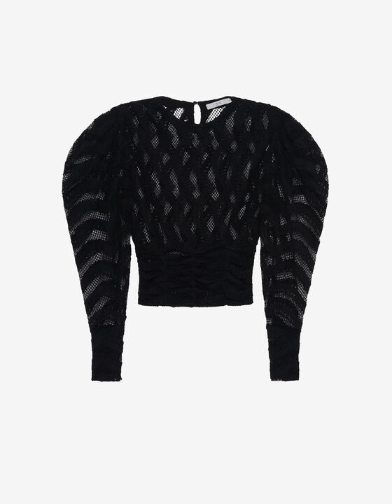 PATTERNED LACE TOP