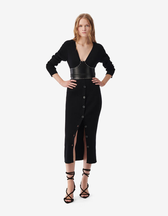 LONG RIBBED DRESS