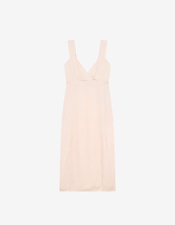 ROBE MIDI À BRETELLES