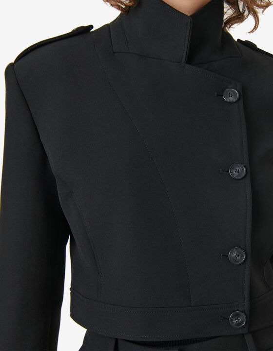 ASYMMETRICAL CROPPED JACKET