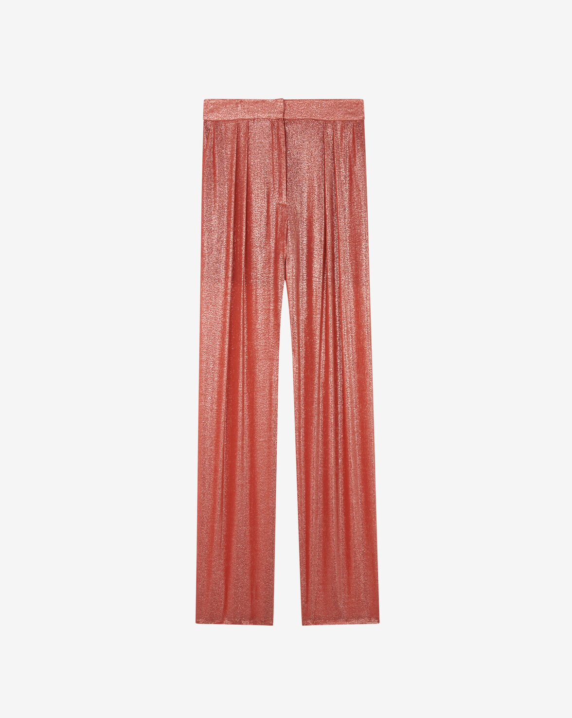 Iro Resa Silk Trousers In Living_coral