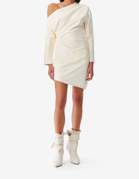 ASYMMETRIC LEATHER DRESS