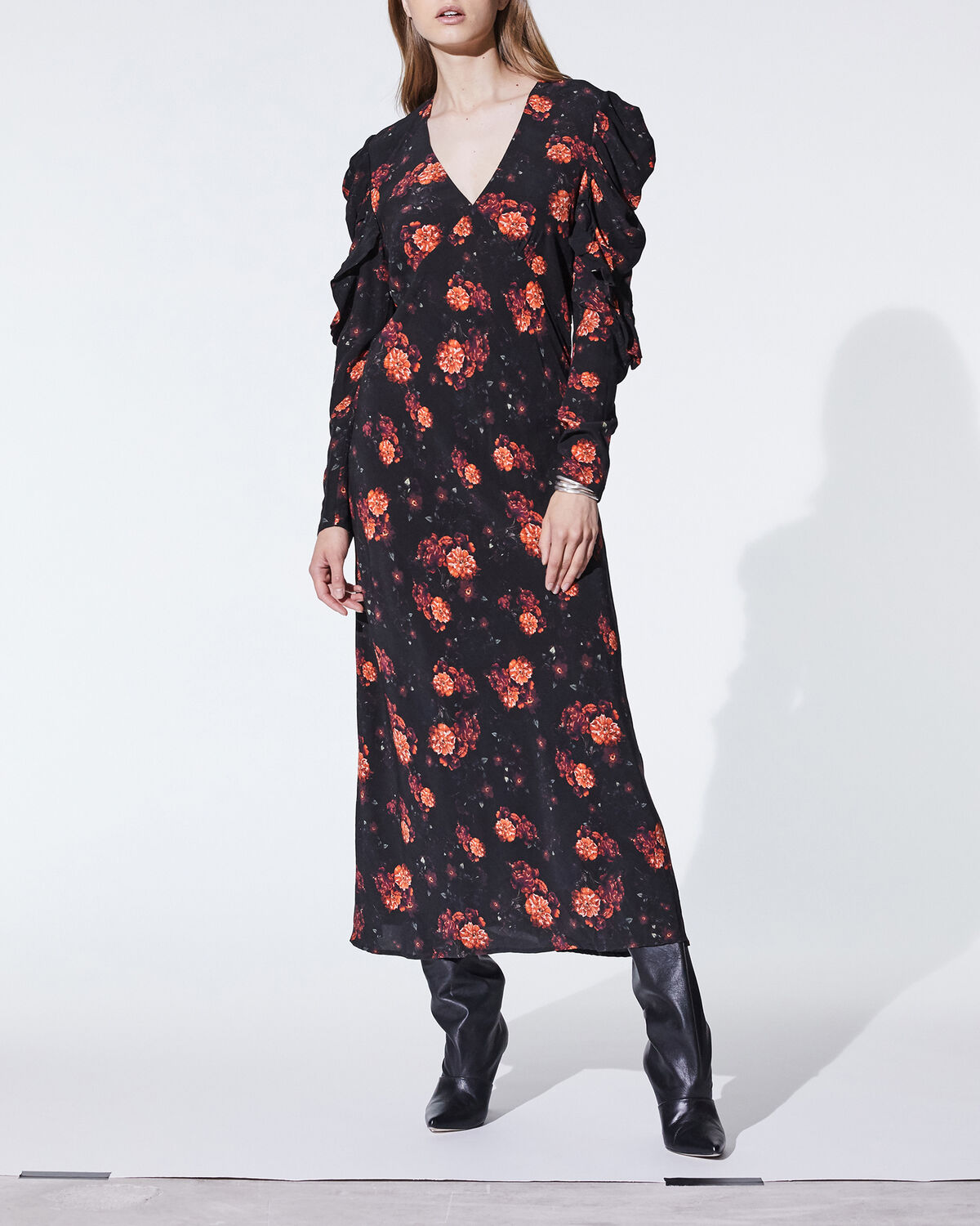 Louve Dress Black And Red by IRO Paris