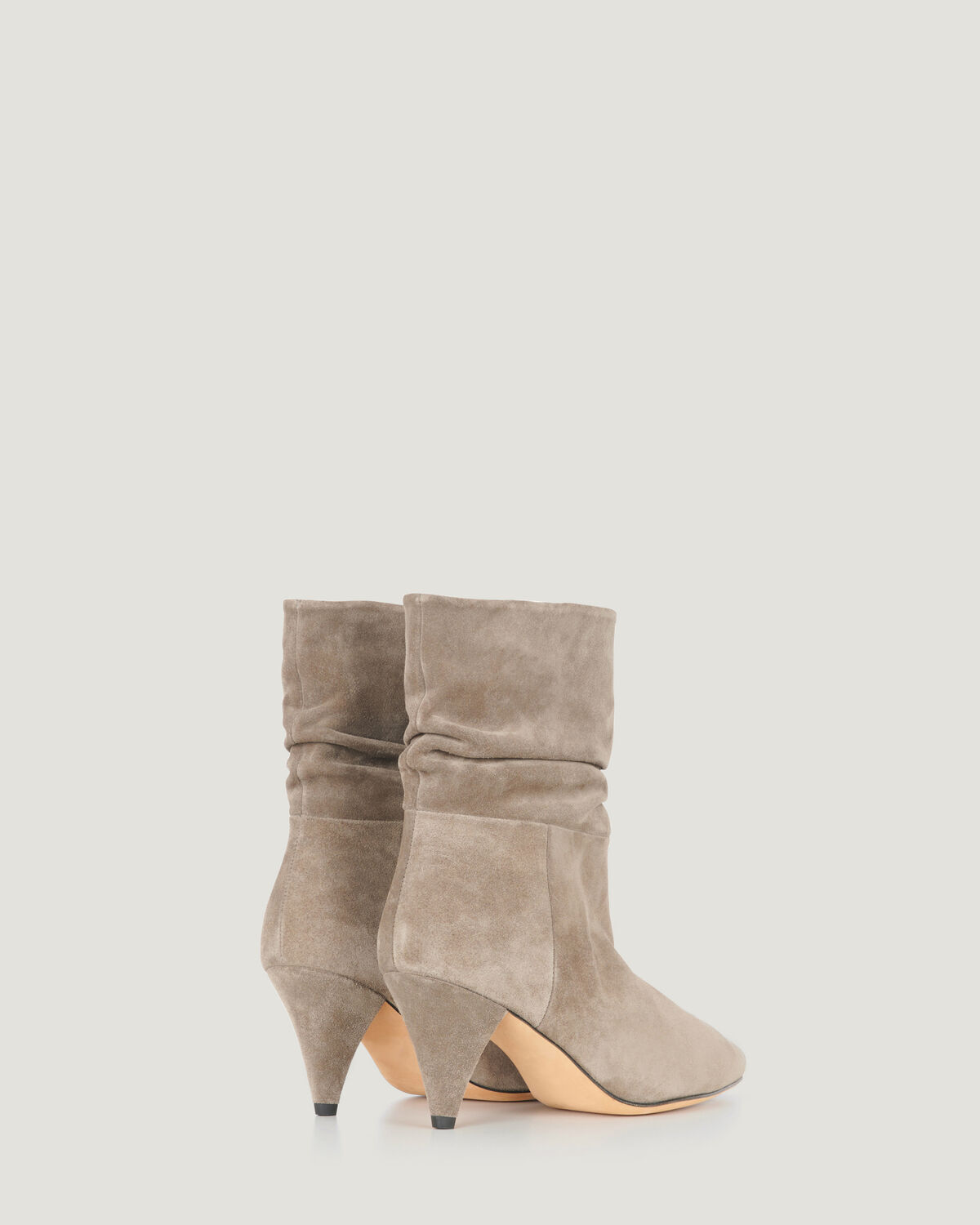 IRO - THEKE SUEDE SLOUCH ANKLE BOOTS ARMY OLIVE NIGHT