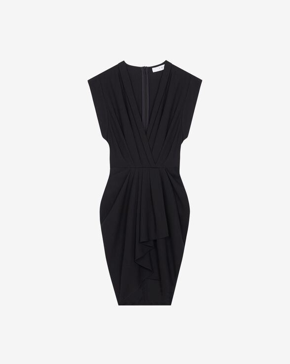ROBE COURTE EN LAINE COL V PHEAO