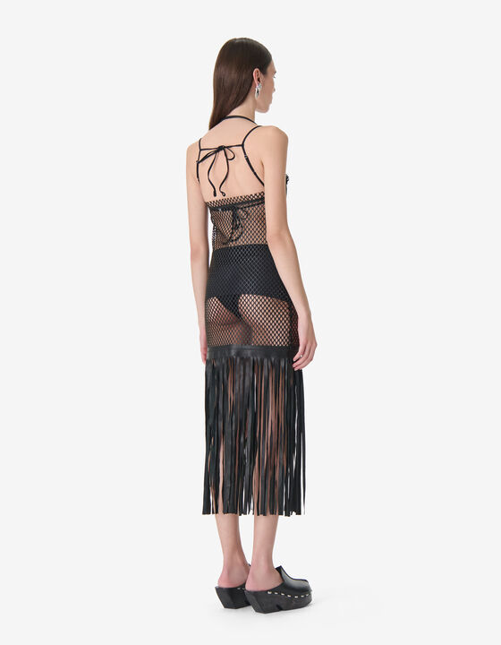 ROBE R&Eacute;SILLE EN CUIR