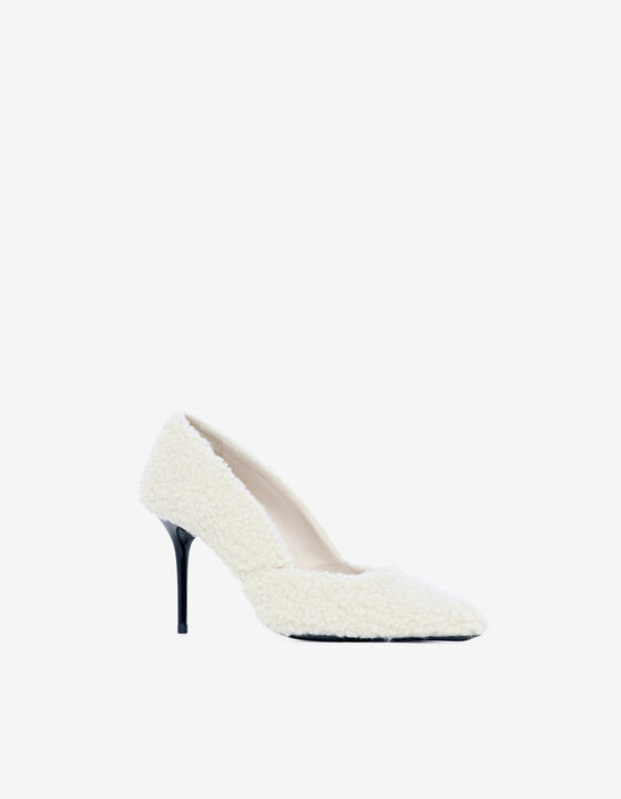 SHEARLING PUMPS